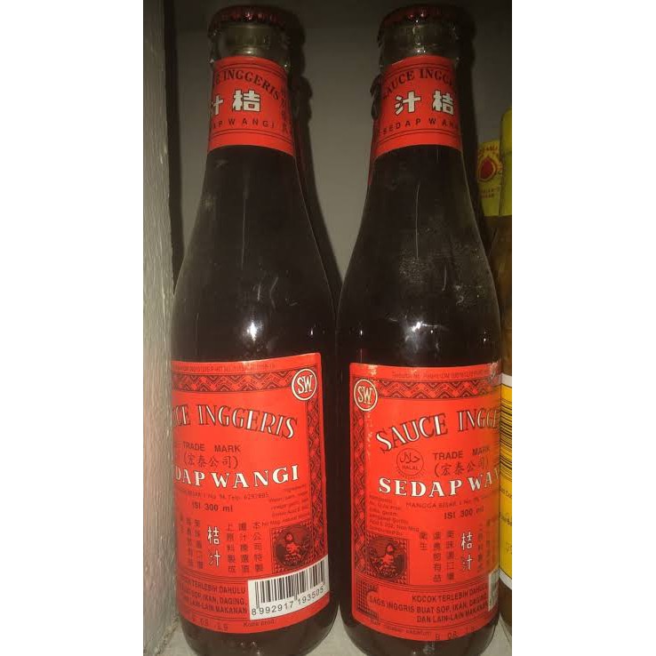 

Saos Inggris / kecap inggris cap Sedap Wangi ( 300ml )