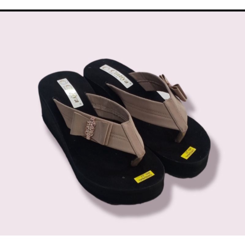 Sandal Spon Japit/Sandal Spon Wedges Murah