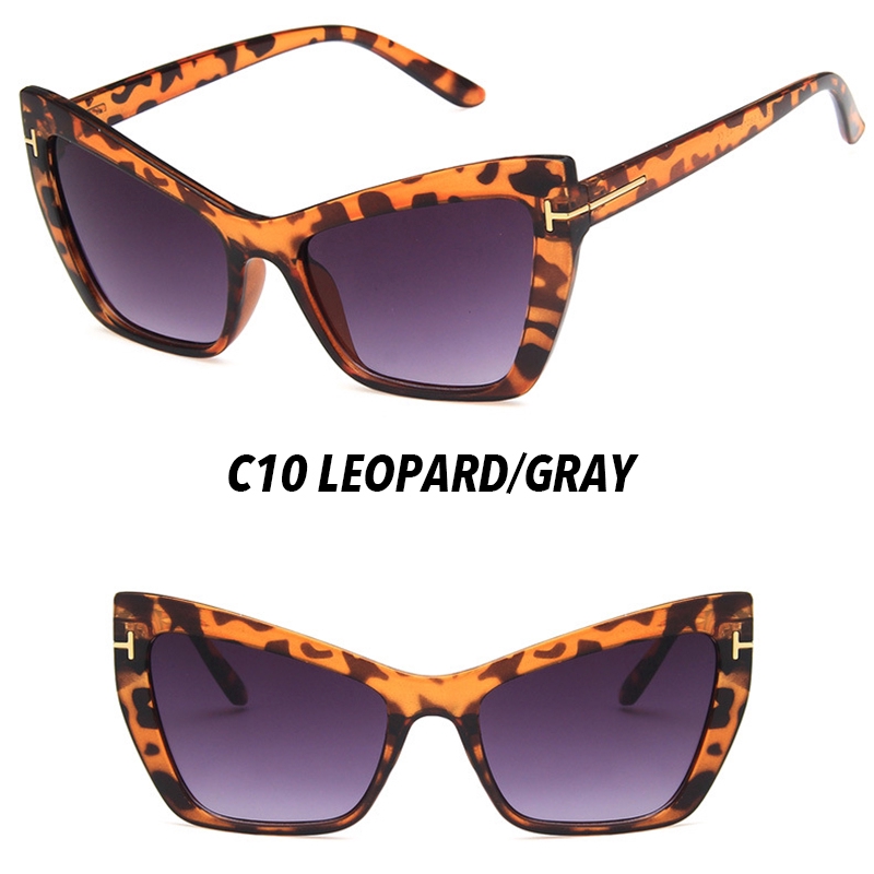 （YUZHU）Bayar di Tempat Western Classic Retro Cat Eye Wanita Kacamata Hitam Women Sunglasses