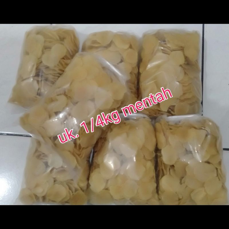 

emping melinjo asli Majalengka 250 gram dengan rasa gurih manis asin alami siap goreng