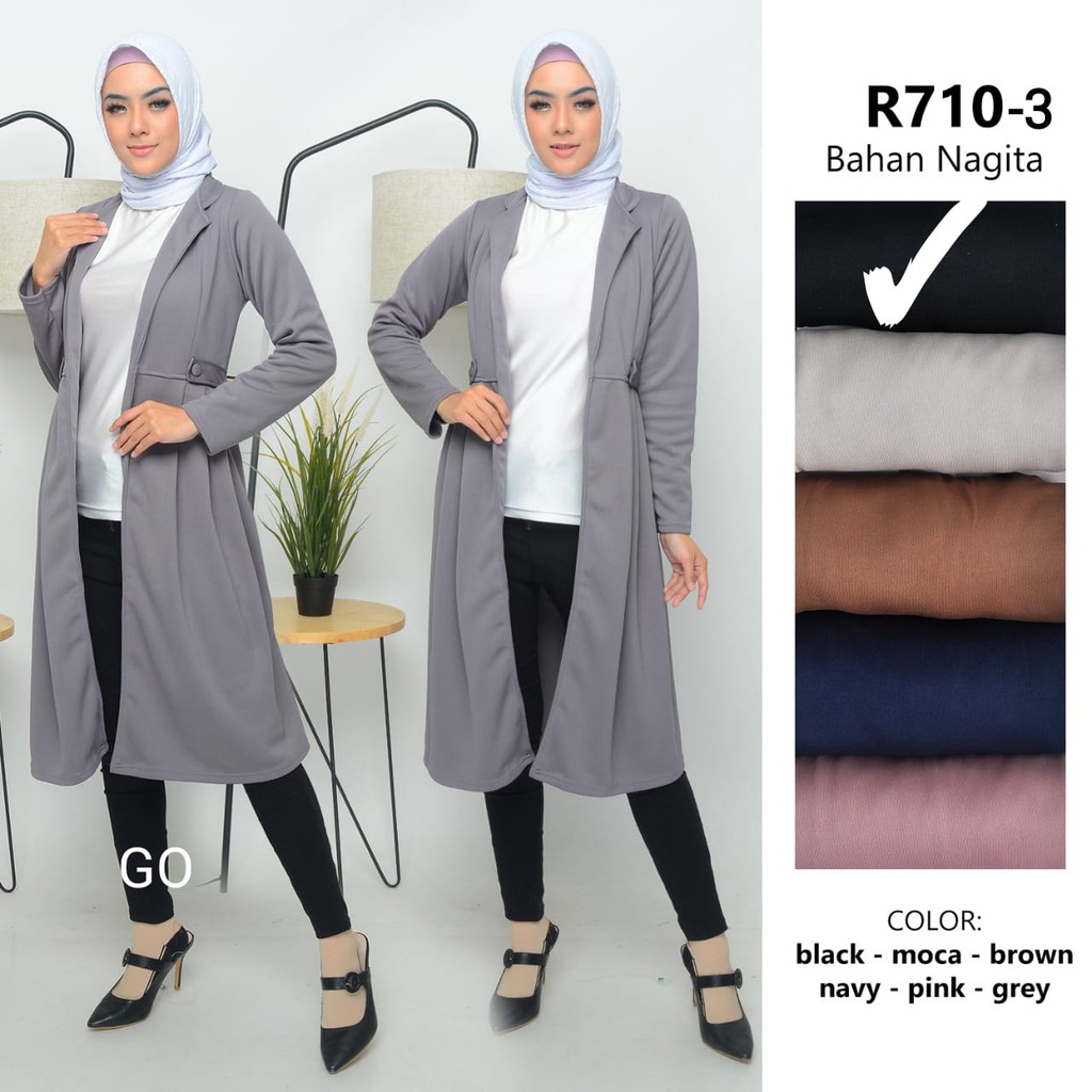 gof LINA CARDY Cardigan Wanita Murah Baju Outher Wanita Cardigan Lengan Panjang