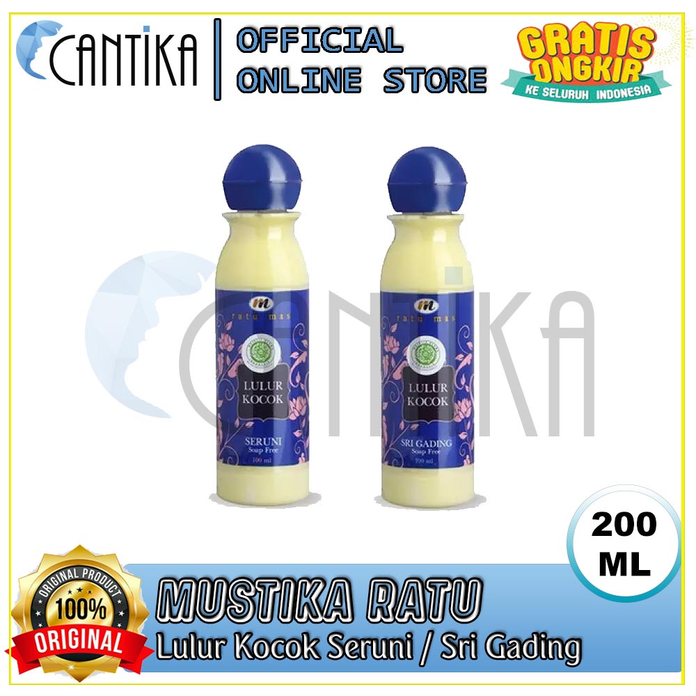 PROMO MUSTIKA RATU Lulur Kocok 200ml / RATU MAS Lulur Kocok