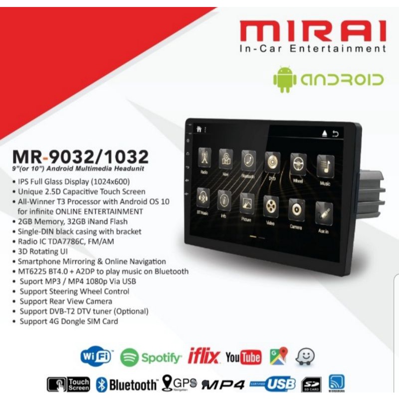 mirai MR 1032 10inch
