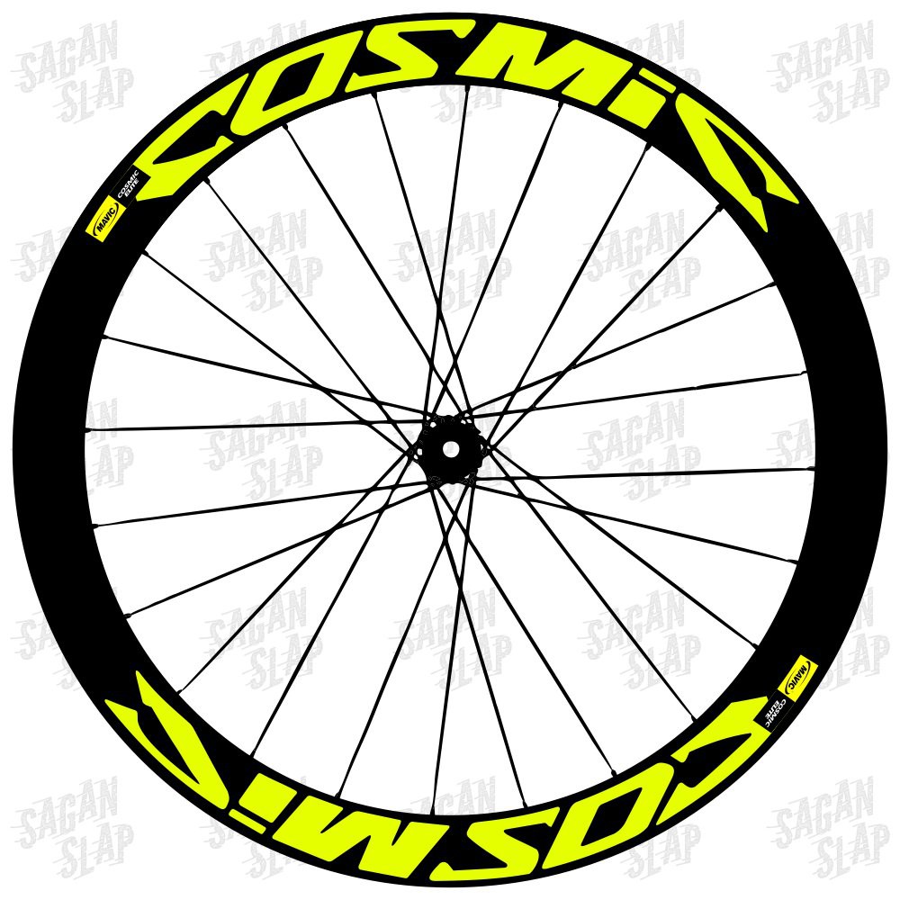 Stiker Sticker Decal Rims Velg Sepeda COSMIC  700c lebar 5 cm full rims