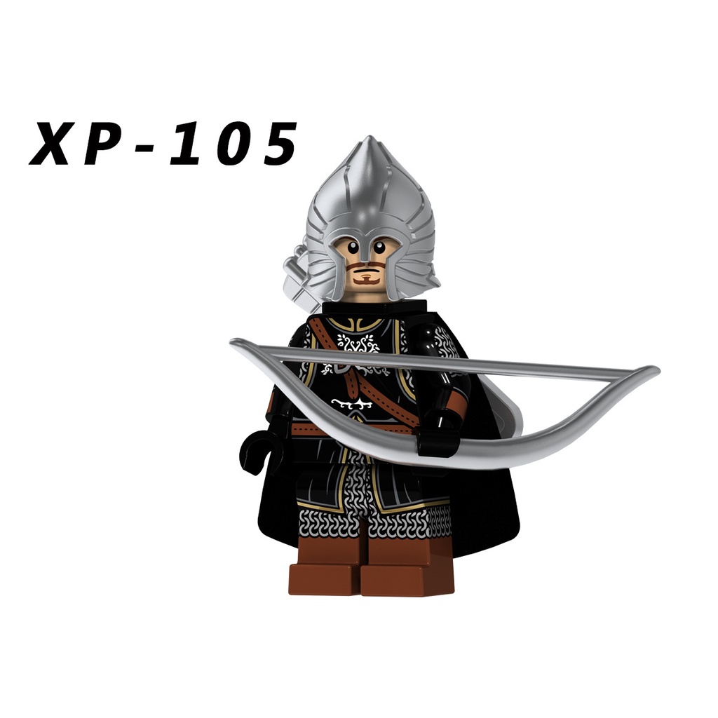 Mainan Balok Bangunsusun Model Lego Minifigures Bentuk Prajurit Lord of The Rings Untuk Anak KT1014 KT1015