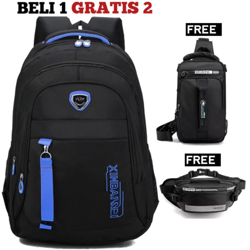 JS_BUY 1 GET 2 - Tas Pria ZB RDN 069 Distro Raindoz Bandung Ransel Punggung Backpack Cowok Keren Sek BRAN NB-Tp BJ