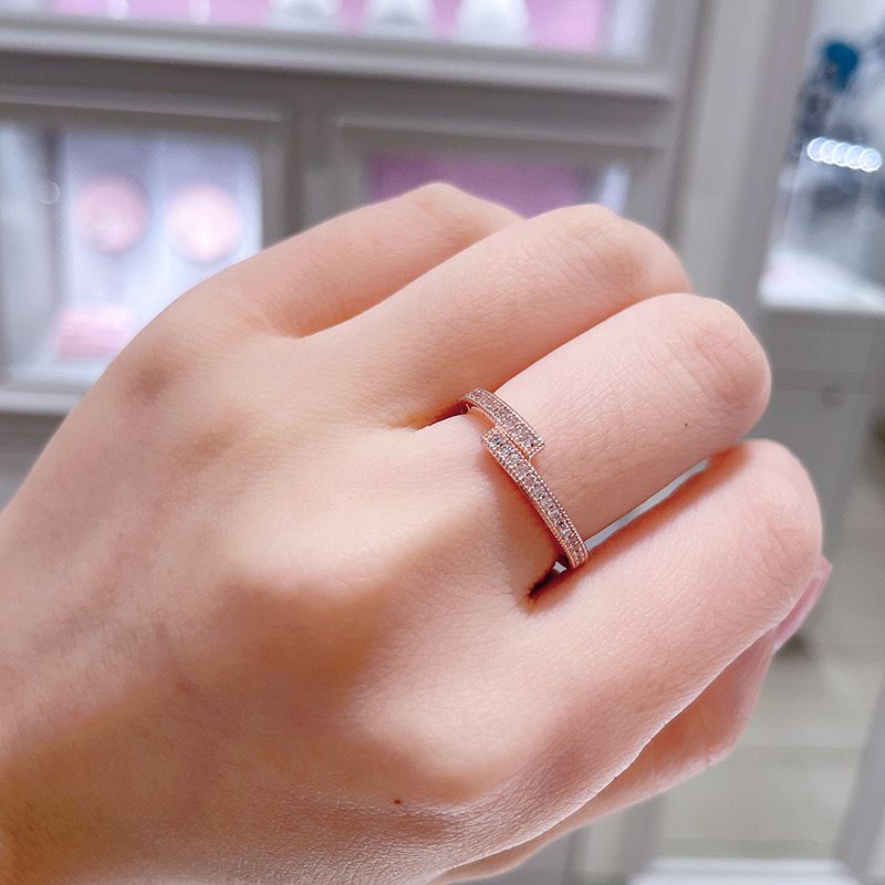 Pandora Cincin 925 Silver Hias Berlian Dengan Kotak Untuk Wanita