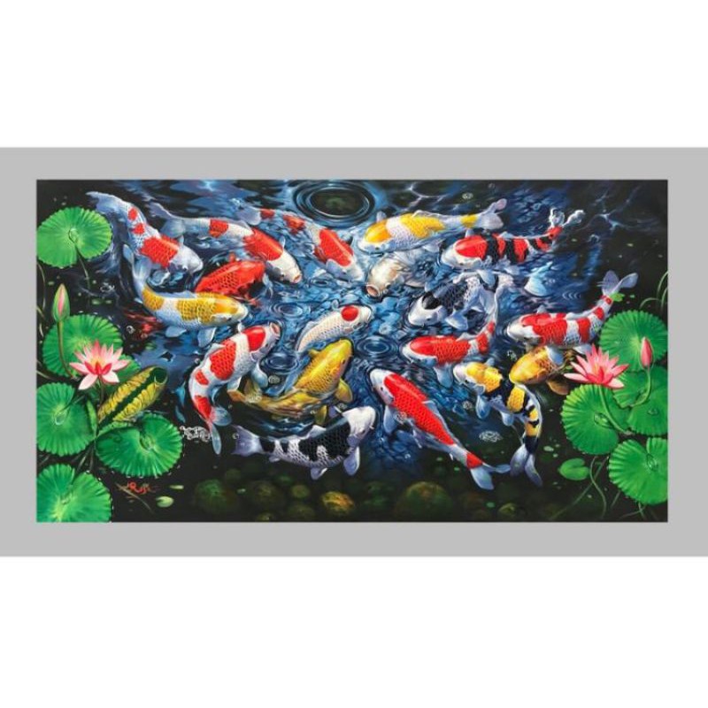 LUKISAN IKAN KOI (Membawa Hoki)