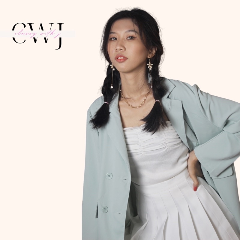 Blazer Casual Long Sleeve Model Longgar