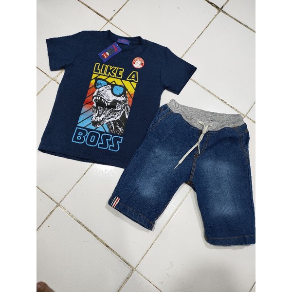 Setelan Jeans by London Kids Size : 5-11th