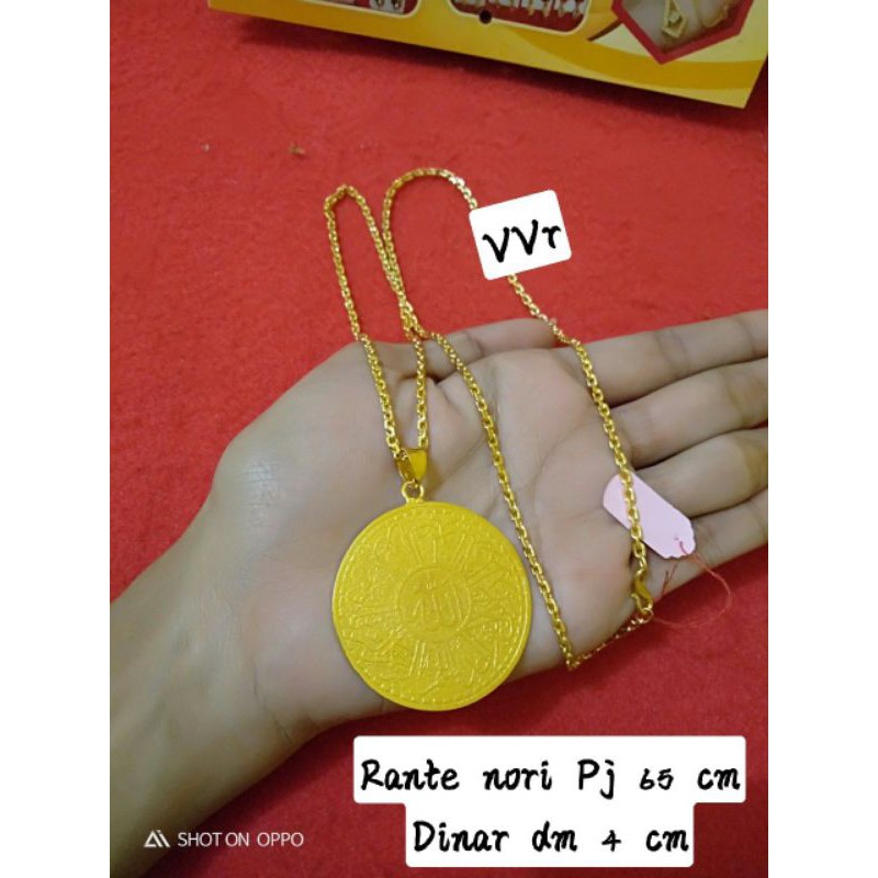 kalung nori &amp; dinar pesta Lapis ems 65 cm