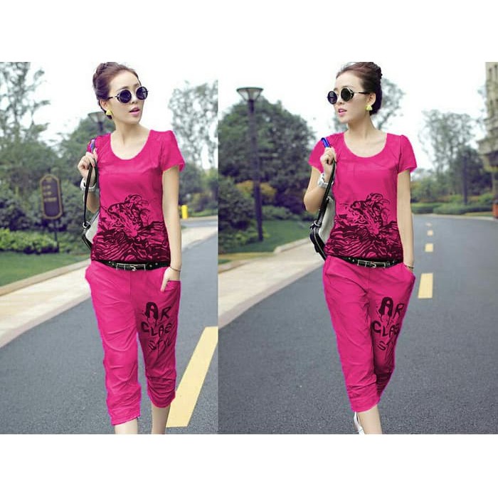 Baju Fashion RB EL [St Tiger F CL] pakaian wanita setelan atasan+celana Pakaian Wanita fanta EC