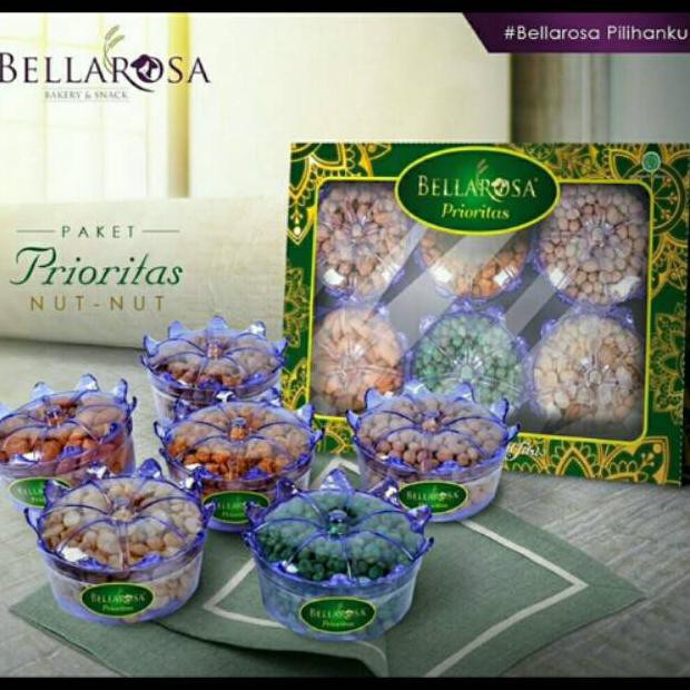 

Paket Lebaran Bellarosa Prioritas Nut - Nut Paket kacang isi 6 Toples Lucu