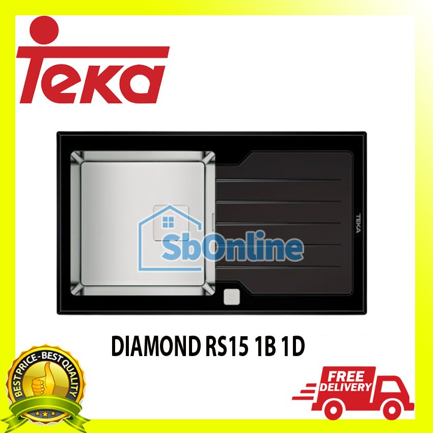 Teka DIAMOND RS15 1B 1D 86 sink bak cuci piring