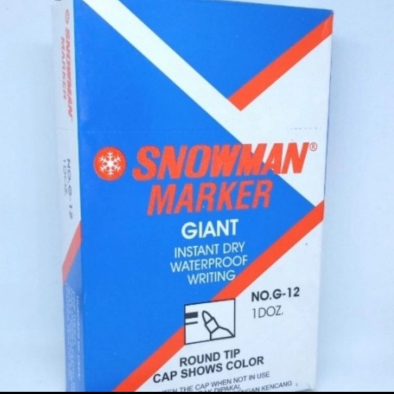 

Spidol Permanen/ Permanent Marker Snowman G-12