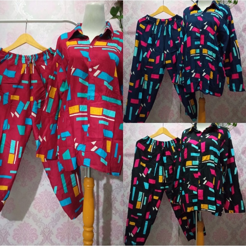 PIYAMA//BAJU TIDUR MODEL KEMEJA
