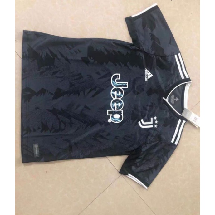 JERSEY BOLA JEEP JUVENTUS HITAM TERBARU IMPORT MURAH (READY BISA COD)