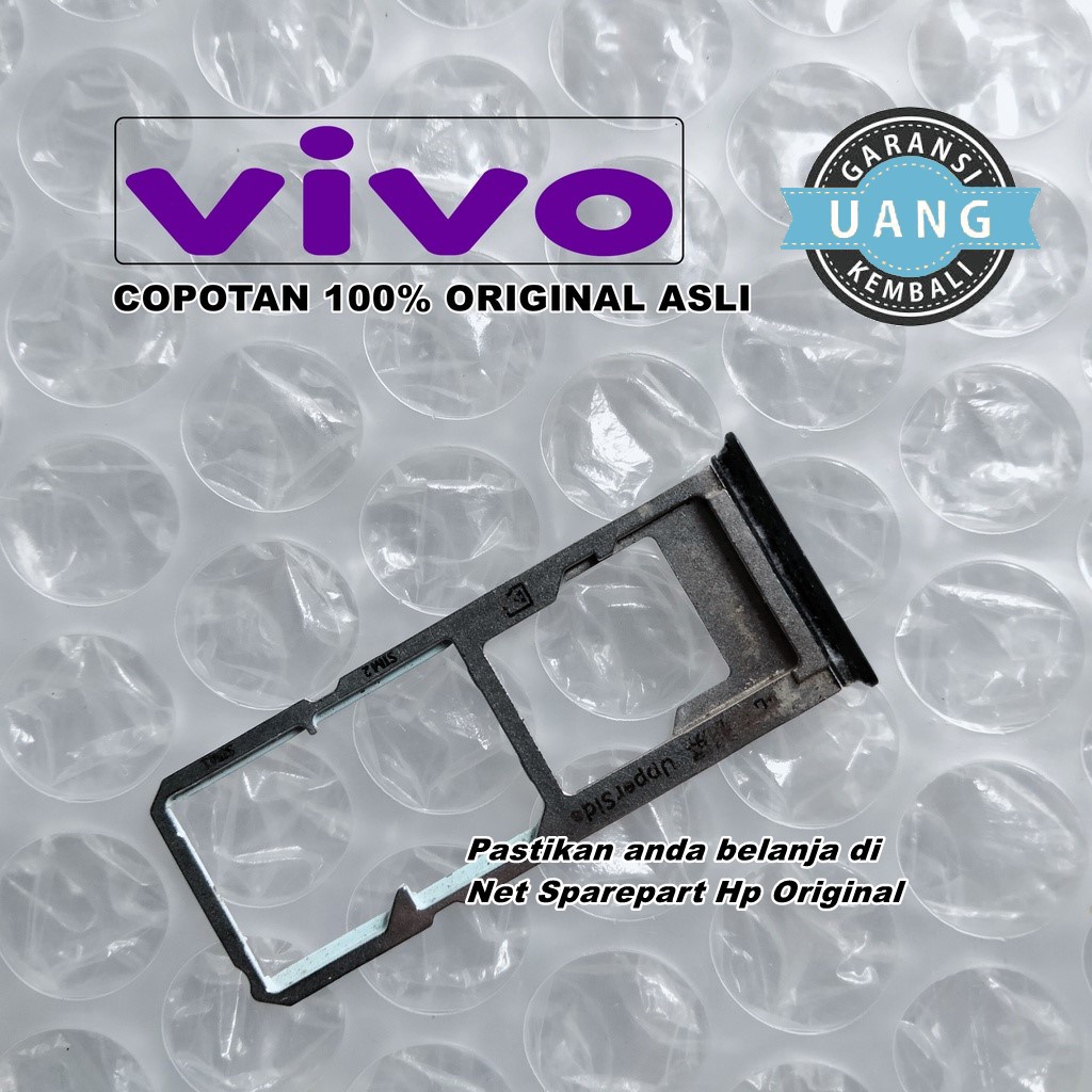 SIM TRAY TEMPAT KARTU VIVO Y53 / VIVO 1606 ORIGINAL COPOTAN