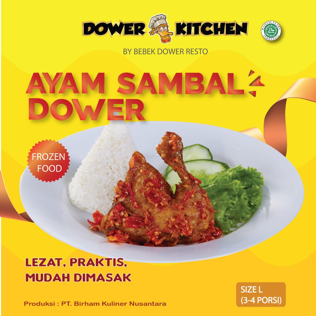 Jual Bebek Dower Frozen Food Ayam Ungkep Sambal Dower Size L 3 4 Porsi 600 Gram Indonesia Shopee Indonesia