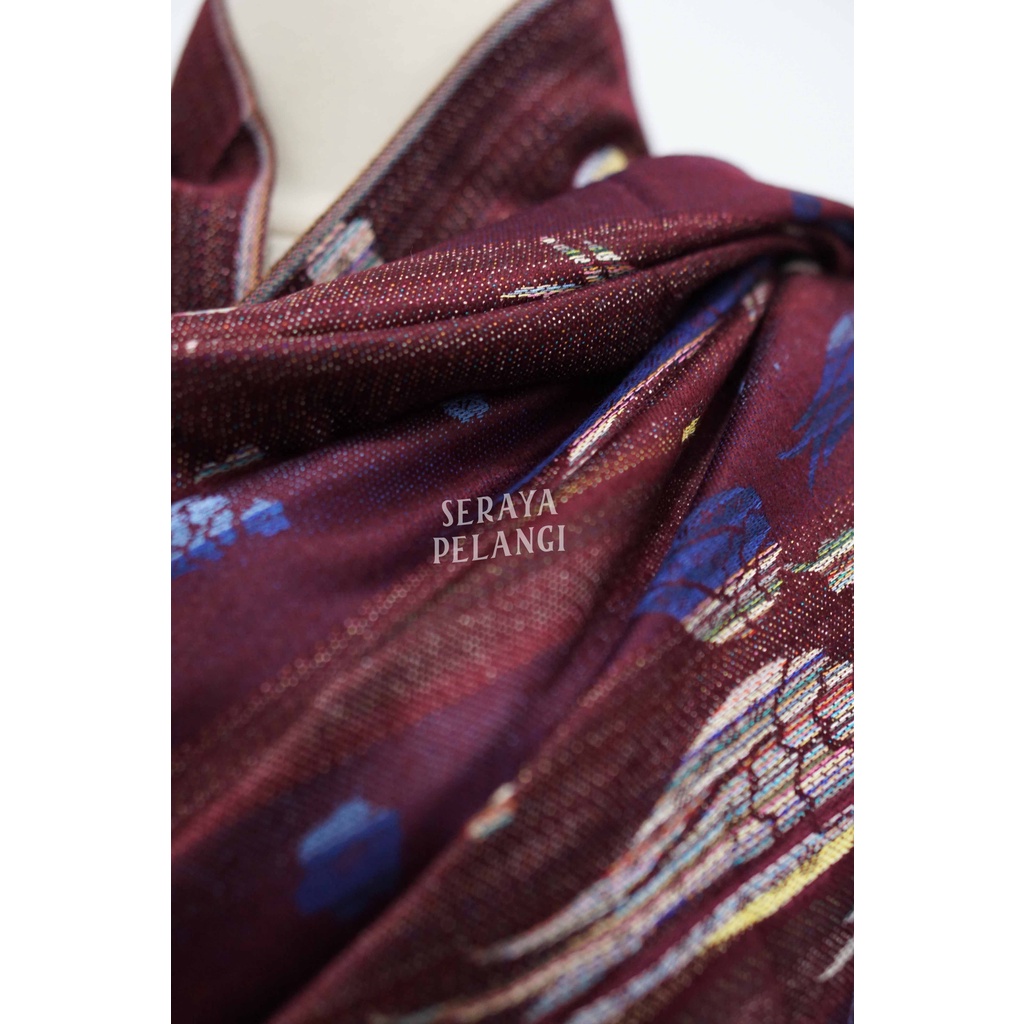 Pashmina Cashmere Motif Bunga 08 | Kembang/Bunga Tulip | Selendang | Scarf | Syal | Shawl | Pasmina | Souvenir | Hadiah | Gift | Aksesoris Fashion | Grosir | Import Quality