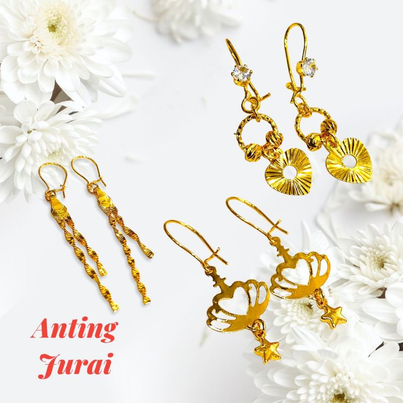 anting jurai //anting lapis emas//anting pengganti emas