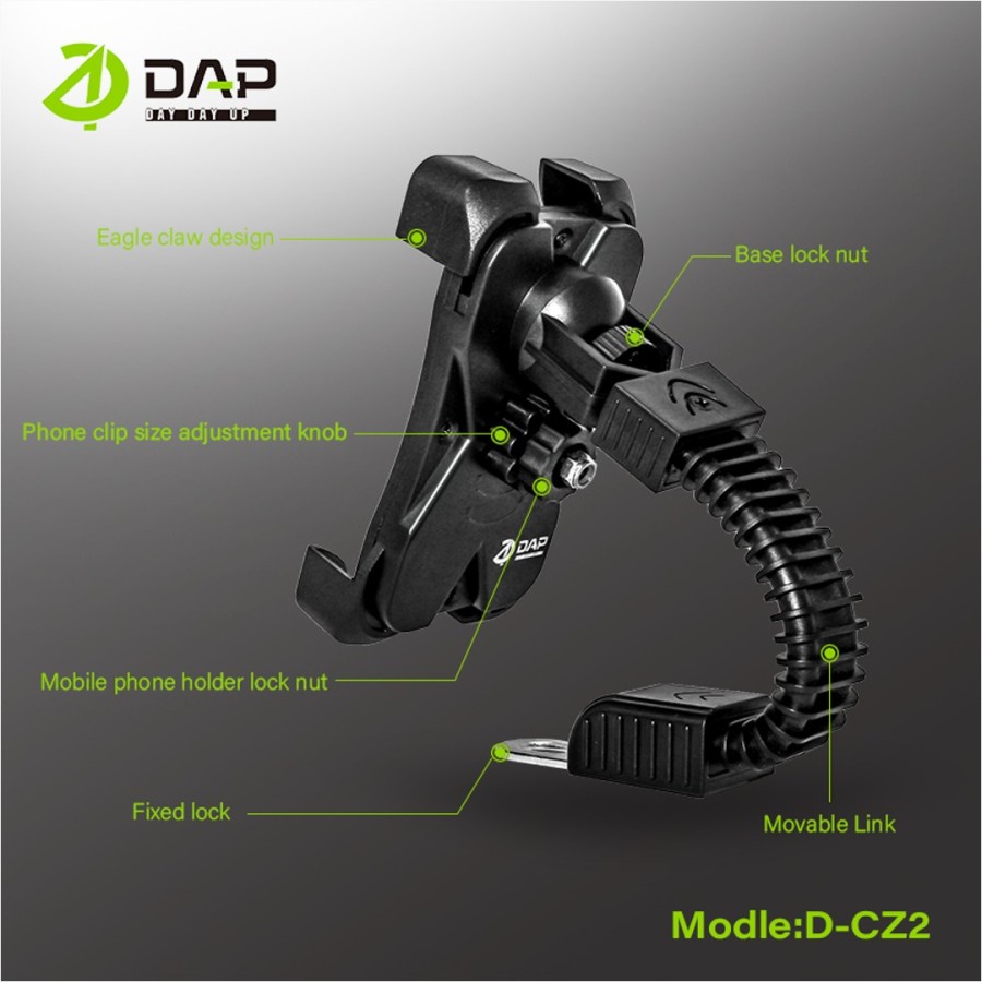 Holder Motor Spion Holder Sepeda DAP D-CZ2 Phone Holder Motorcycle