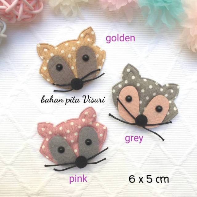 Aplikasi Fox Kumis 2,8 x 4,5 cm