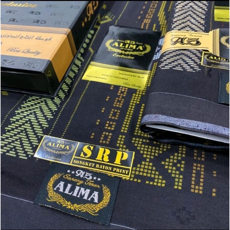 Sarung Tenun Alima 210 Exclusive New Type SRP (Songket Rayon Print ) Motif BHS MPM