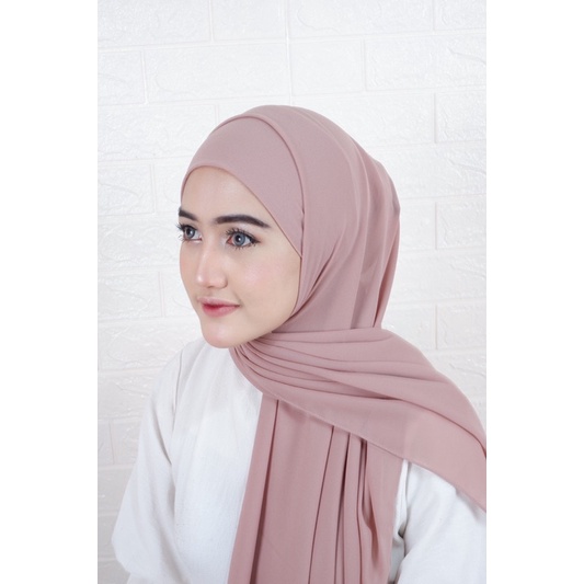 HIJAB JILBAB KERUDUNG PASHMINA INSTAN MALAY TALI BELAKANG