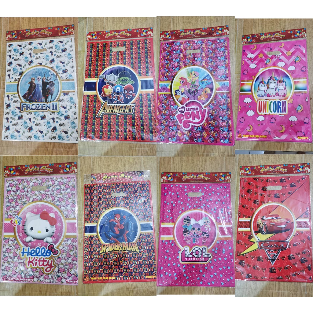 

PLASTIK SNACK ULANG TAHUN KARAKTER ( ISI 10 LBR )/GOODIEBAG ULTAH/PERLENGKAPAN ULTAH