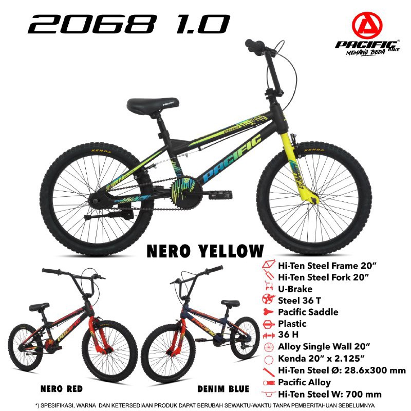 Sepeda BMX 20 Pacific 2068 1.0 Ban 2.125