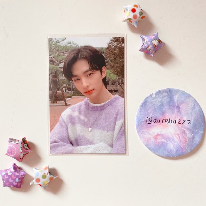 [BOOKED] Photocard Hyunjin DS Double side Go Live Ungu