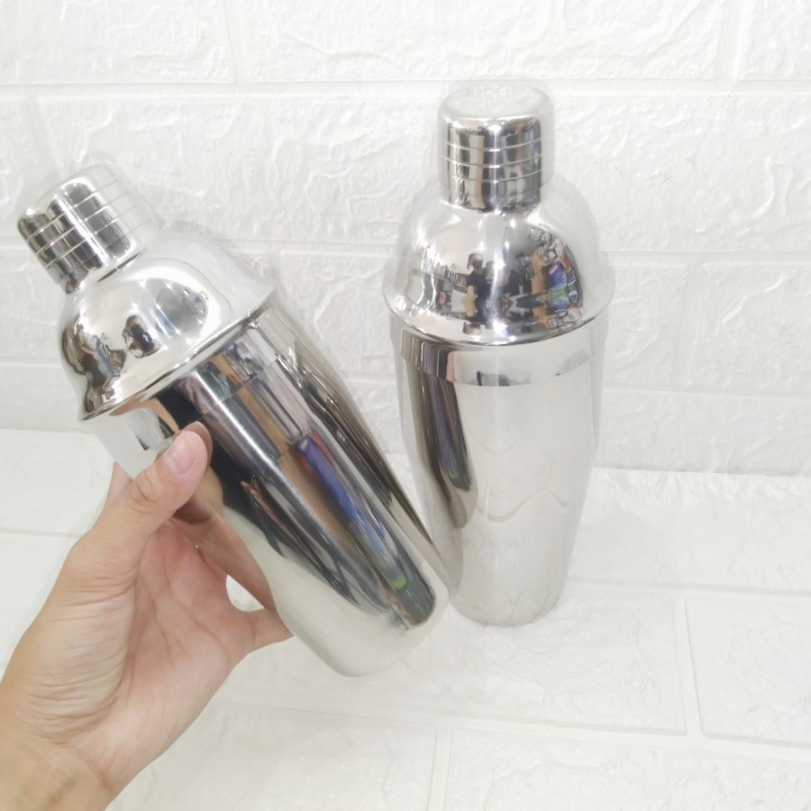 Shaker Stainless Kocokan Minum Cocktail Shaker Stainless Gelas Barista