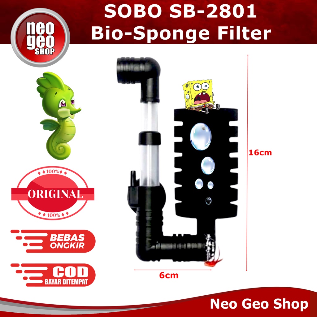 Sobo SB 2801 Bio chemical Sponge Filter Foam Biofoam Aquarium SB2801