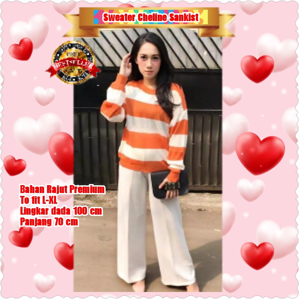 SWEATER CHELINE SANKIST / TERPOPULER TERLARIS TERMURAH