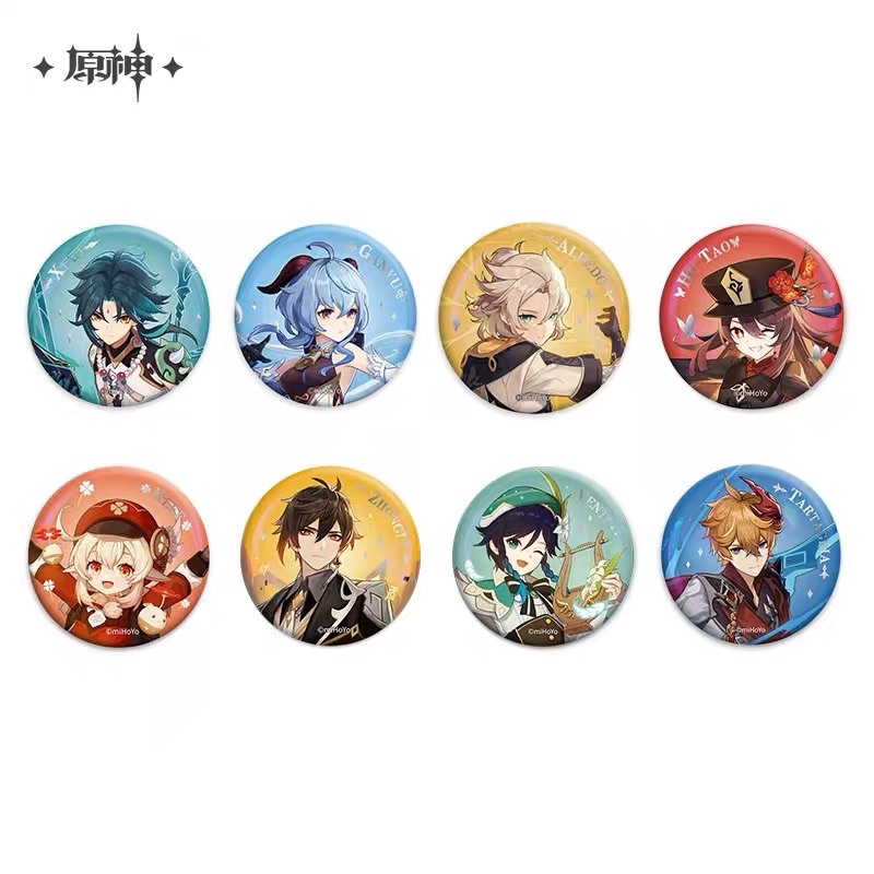 [READY STOCK] GENSHIN IMPACT OFFICIAL EVENT HOLOGRAM BADGE PIN