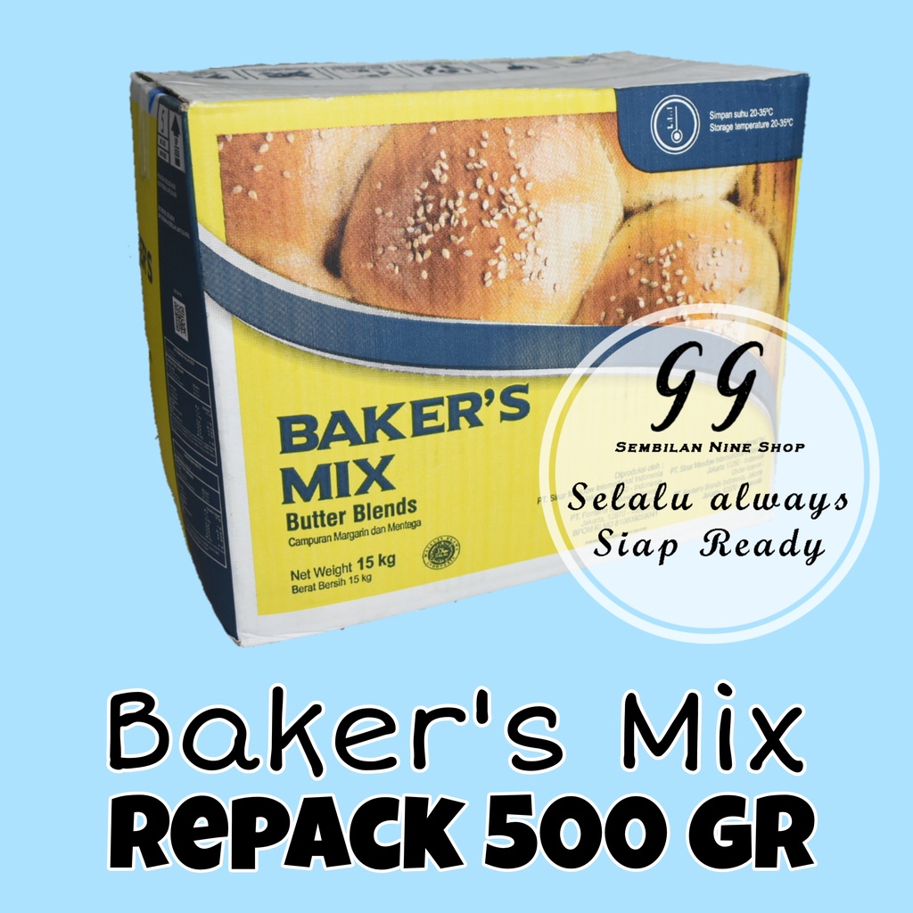 

BAKERS MIX Anchor 500 GRAM Campuran Mentega Margarine Baker Baker's Miks Butter Blend Margarin