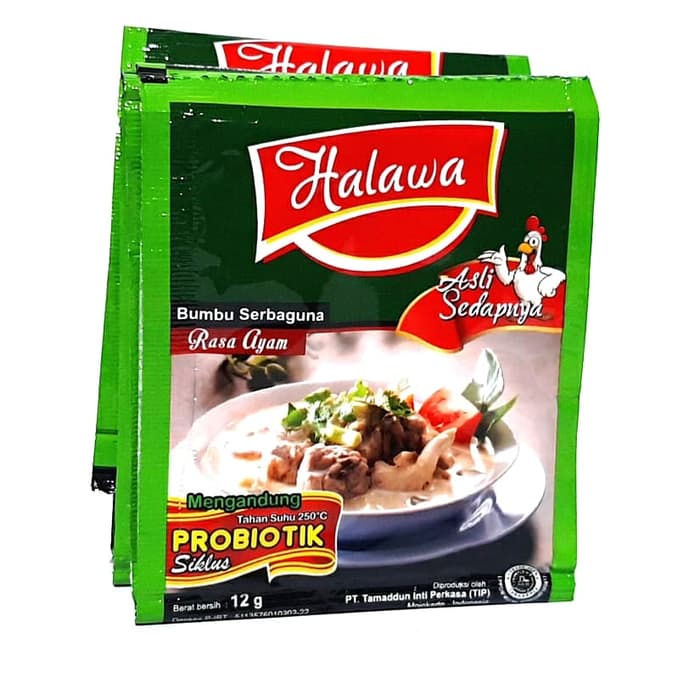 

Halawa Bumbu Kaldu Probiotik Rasa Ayam 12pcs (1 sachet 12gr)