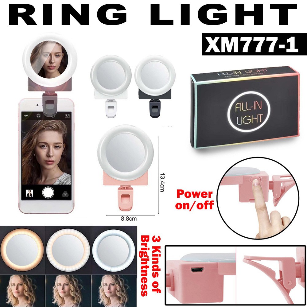 LAMPU SELFIE RINGH LIGHT RING LIGHT SMARTPHONE XM777-1