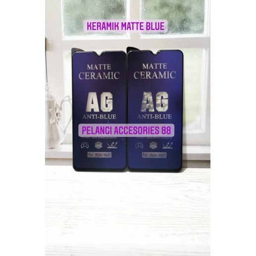 ANTIGORES REDMI 8 / 8A / 8 PRO MATTE BLUE KERAMIK ANTI GORES ANTI RADIASI ANTI BLUE