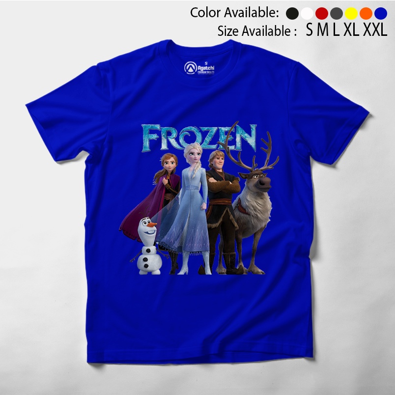 Baju Anak Kaos Atasan Anak Perempuan Motif Frozen
