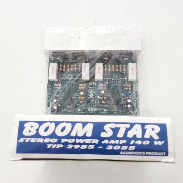 (BISA COD) Kit Power Amplifier Stereo BOOM STAR 140 Watt TIP 2955-3055