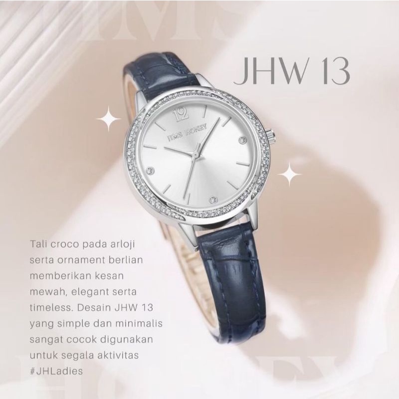 Jam Tangan Jimshoney Sale Murah JHW 13 Watch Analog Original Jims Honey - Arloji Strap Kulit Jamtangan Dual Tone Antiair Promo