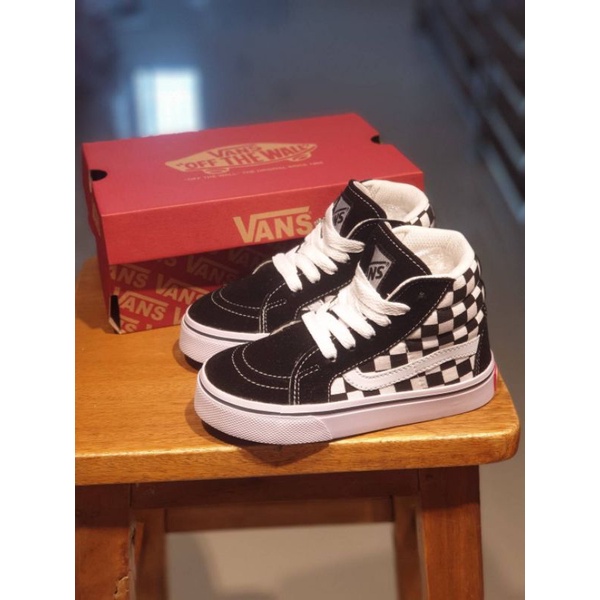 SEPATU SNEAKER ANAK VANS SK8 HIGH VELCRO PEREKAT SIZE 21-35