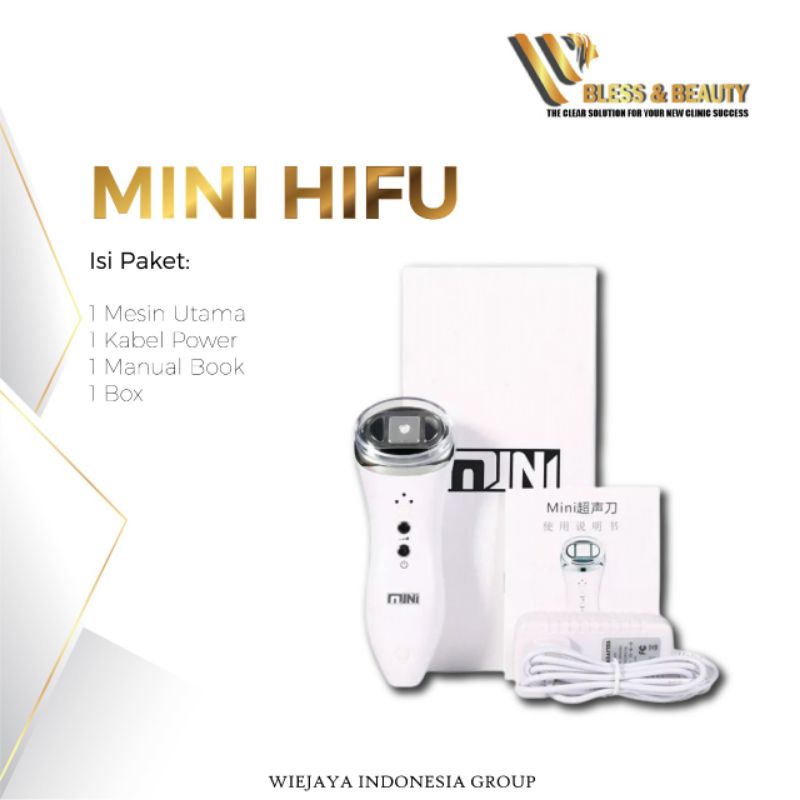 Alat Terapi Ultrasonic Mini HIFU Anti Aging Menyamarkan Mata Panda Kerutan