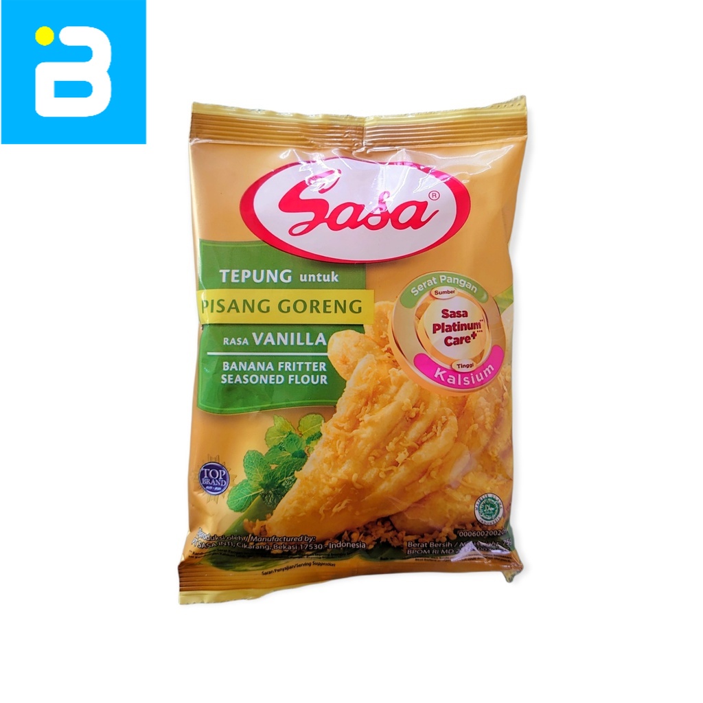 

Tepung Sasa untuk Pisang Goreng Rasa Vanilla 75 G