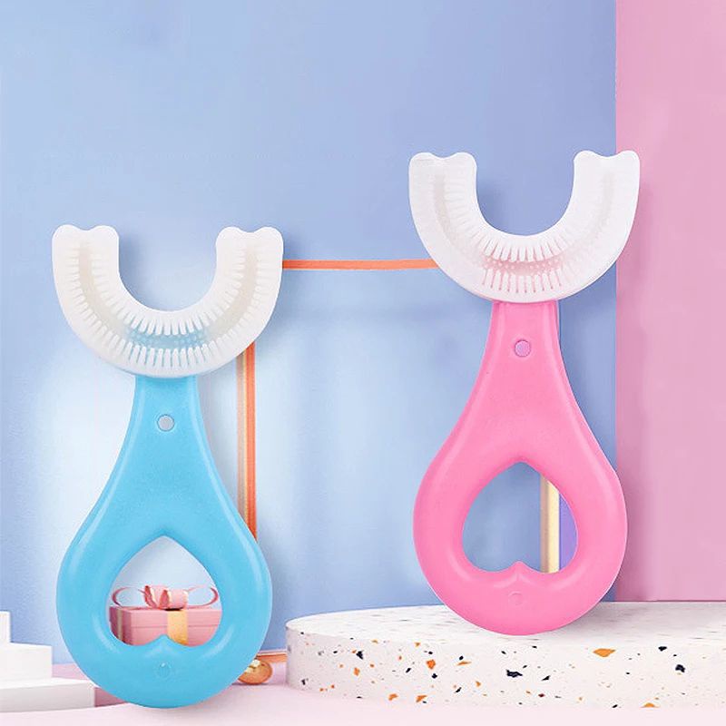 Sikat Gigi Anak Bentuk U Bahan Silikon / Training Toothbrush / Tooth Brush Baby Silicon type U 360° Sikat gigi anak bentuk U