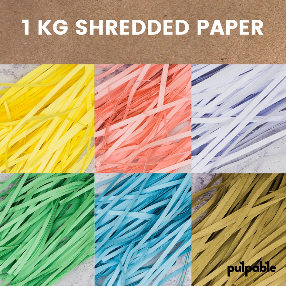 

Eco Friendly Acid Free Shredded Paper / Kertas Serut (1kg)