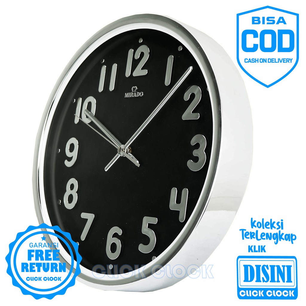 Jam Dinding Polos Hiasan Dinding Minimalis Wall Clock MIRADO MQ-2102