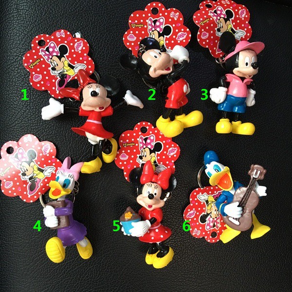 Gantungan Kunci Keychain Disneyland Mickey Minnie Mouse Dolald Duck Bebek Original From Japan